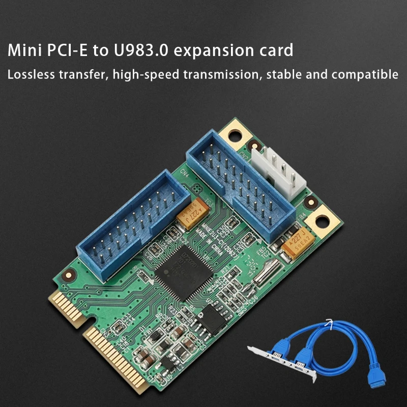 Professional Mini Pci-e to USB3.0 Adapter Pcie to 19pin Dual USB, Mini Expansion Card Diamond Grade
Professional Mini Pci-e to USB3.0 Adapter Pcie to 19pin Dual USB, Mini Expansion Card Diamond Grade