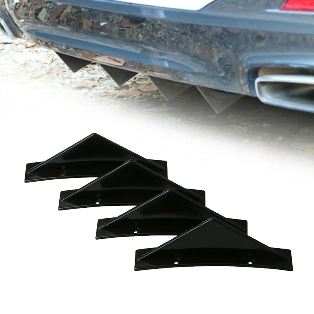 4pcs/set Car SUV Back Rear Bumper Diffuser Shark Fin Kit Spoiler Lip Wing Splitter Auto Exterior Protector Decals Accessories
4pcs/set Car SUV Back Rear Bumper Diffuser Shark Fin Kit Spoiler Lip Wing Splitter Auto Exterior Protector Decals Accessories
