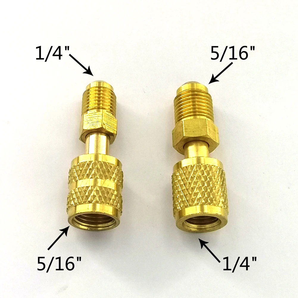 2 шт. R410a адаптер для зарядки холодильника 5/16 SAE F быстроразъемные соединители до 1/4 SAE M Flare 5/16 SAE M до 1/4 SAE
2 шт. R410a адаптер для зарядки холодильника 5/16 SAE F быстроразъемные соединители до 1/4 SAE M Flare 5/16 SAE M до 1/4 SAE
