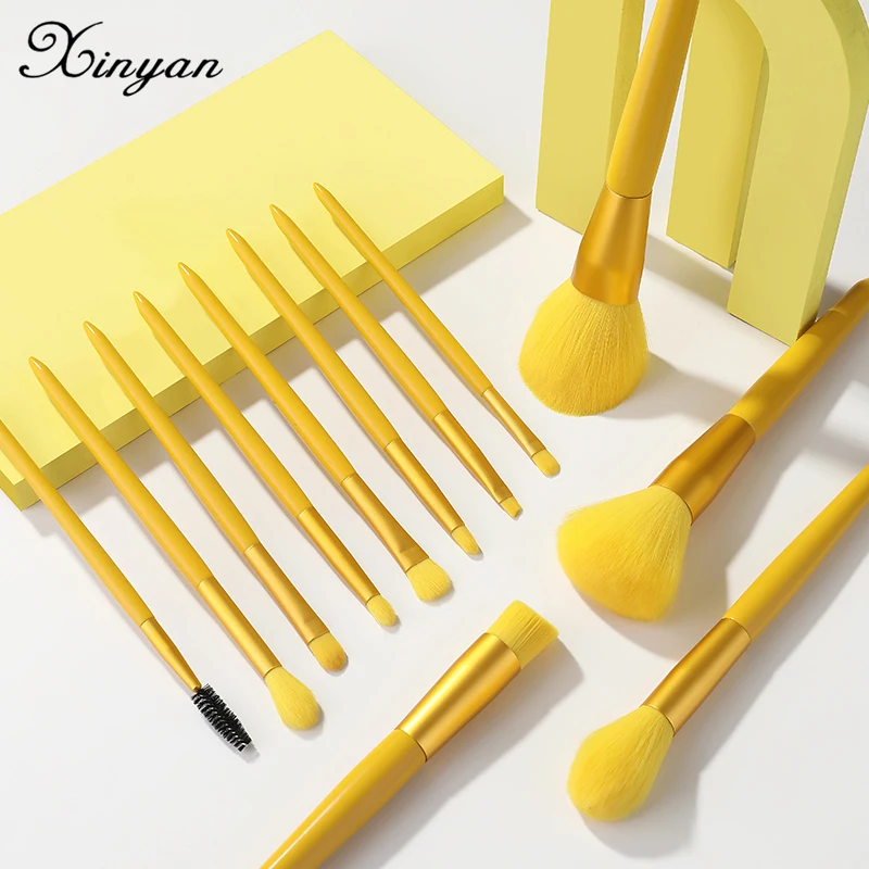 XINYAN 12pcs Candy Color Makeup Brushes Set Eyelash Wands Foundation Powder Eyeshadow Blush Professional Beauty Makeup Tools Kit
XINYAN 12pcs Candy Color Makeup Brushes Set Eyelash Wands Foundation Powder Eyeshadow Blush Professional Beauty Makeup Tools Kit
