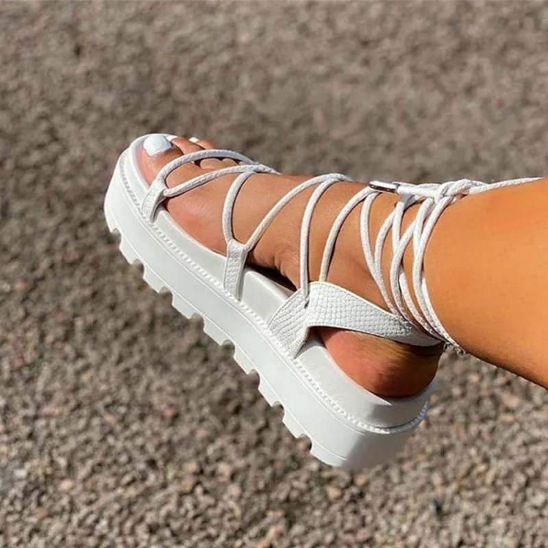 Platform Sandal Ladies Woman Gladiator Ankle Wrap Wedge Female Fashion Lace Up Shoe Women Non Slip Women's Footwear Plus Size 43
Platform Sandal Ladies Woman Gladiator Ankle Wrap Wedge Female Fashion Lace Up Shoe Women Non Slip Women's Footwear Plus Size 43