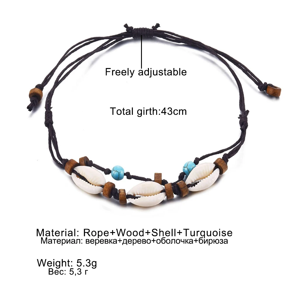 2021Bohemian Shell Anklets For Women Bohemian Ankle strap Beach Jewelry Summer Beach Barefoot Bracelet Ankle On Leg
2021Bohemian Shell Anklets For Women Bohemian Ankle strap Beach Jewelry Summer Beach Barefoot Bracelet Ankle On Leg