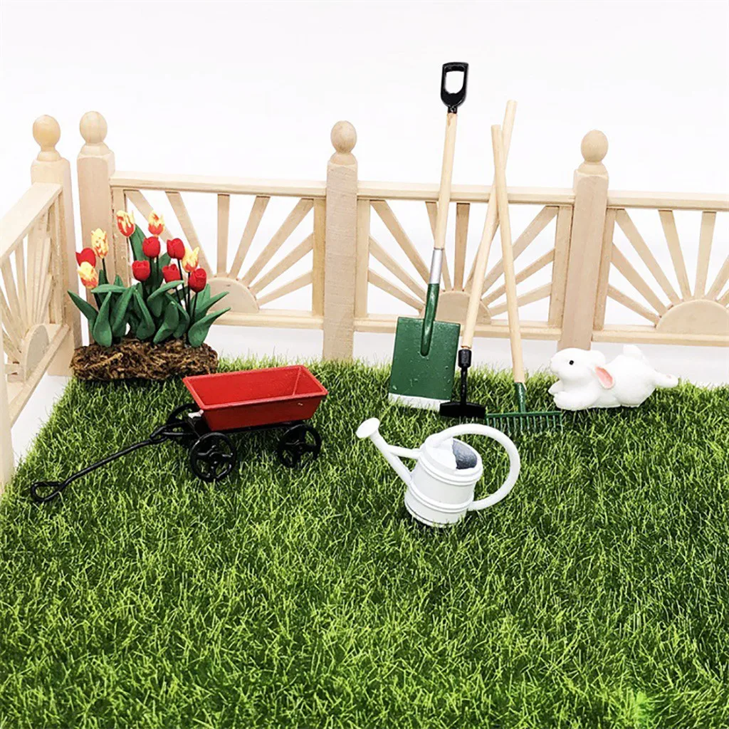 COMPUDA 1/12 Miniature Dollhouse Set Fairy Garden Equipment Tools Watering Can Red Cart
COMPUDA 1/12 Miniature Dollhouse Set Fairy Garden Equipment Tools Watering Can Red Cart