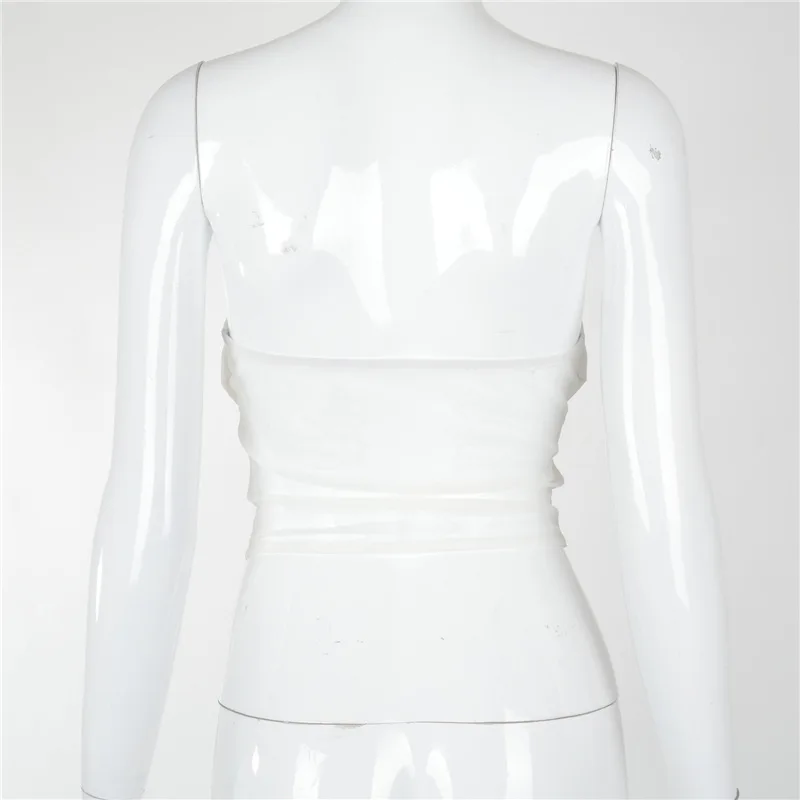 OneLineFox Mesh Top Women See Through Hollow Out Patchwork Slim Strapless Boned Casual White Tank Top Basic Fashion Streetwear
OneLineFox Mesh Top Women See Through Hollow Out Patchwork Slim Strapless Boned Casual White Tank Top Basic Fashion Streetwear