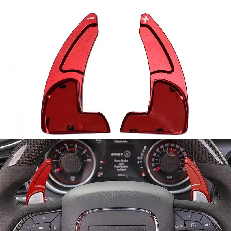 

New Aluminum Steering Wheel Shift Paddle Shifter Extension For Dodge Challenger 2015-2020 For Jeep Grand Cherokee 2014-2020