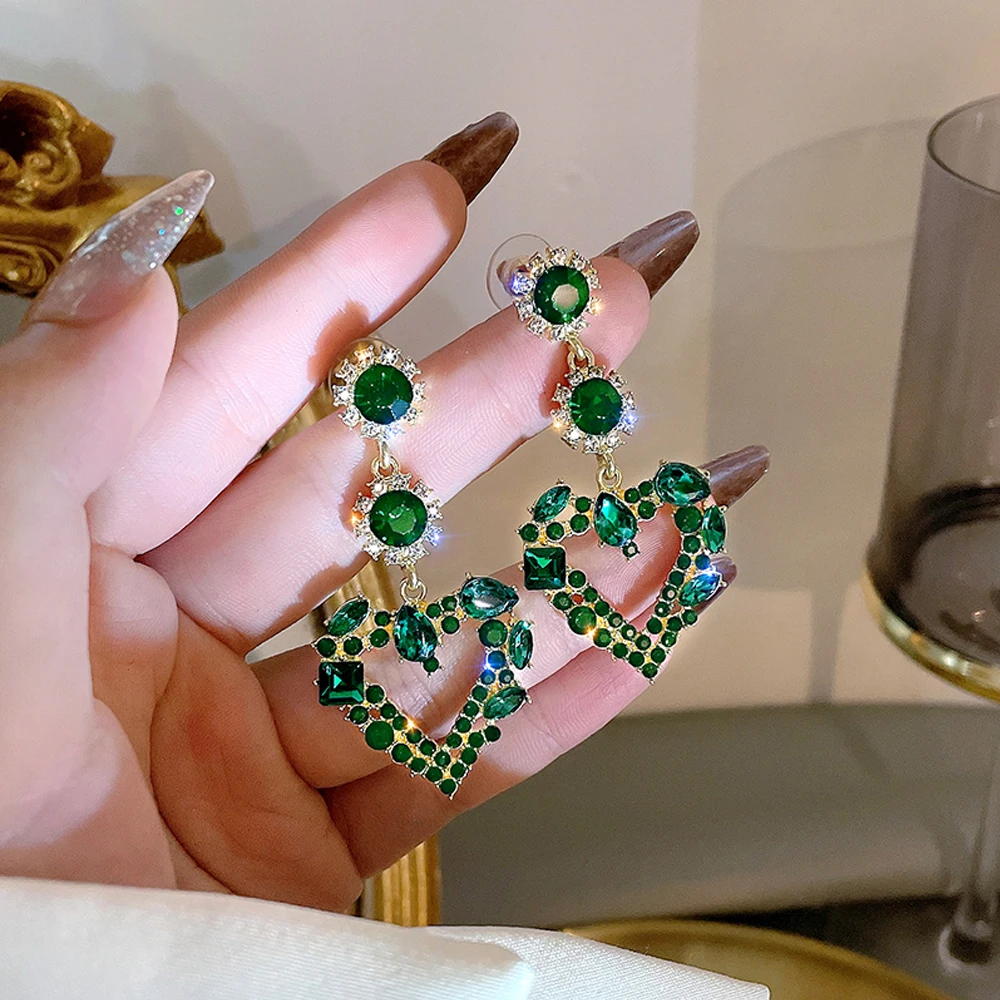 2020 New Arrival Trendy Crystal Love Heart Dangle Earrings For Women Sweet Fashion Jewelry Fashion 
2020 New Arrival Trendy Crystal Love Heart Dangle Earrings For Women Sweet Fashion Jewelry Fashion