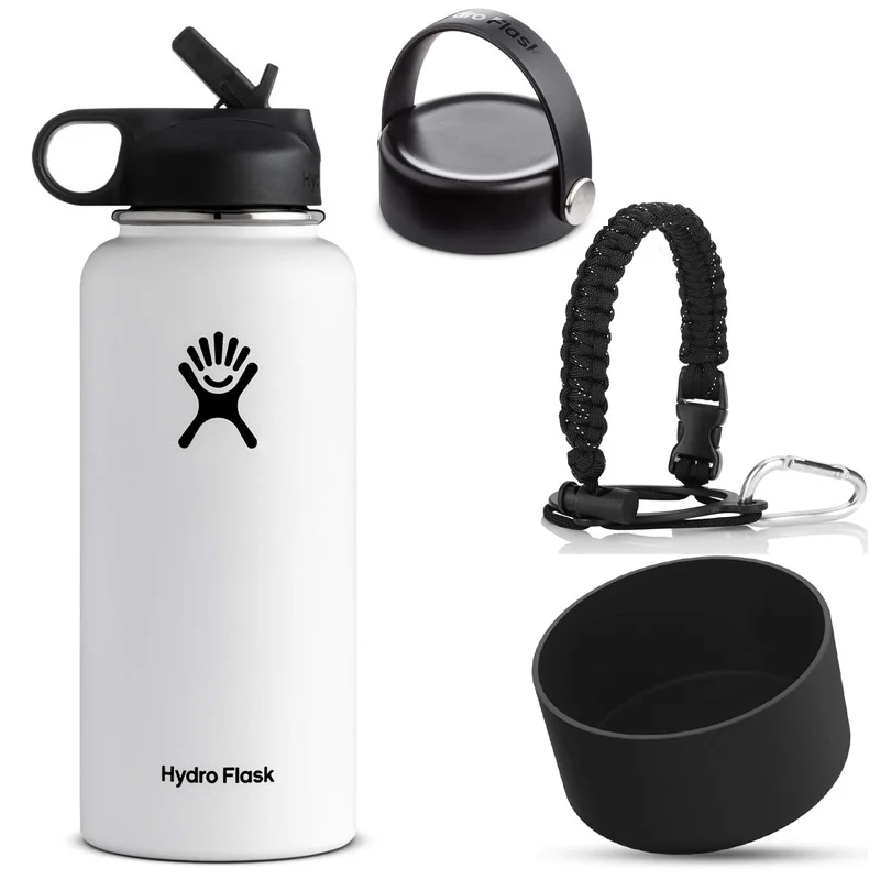 18oz 32oz 40oz Hydro Water Bottle Flask Vacuum Insulated Wide Mouth Stainless Steel Water Bottle With Paracord handle And bottom
18oz 32oz 40oz Hydro Water Bottle Flask Vacuum Insulated Wide Mouth Stainless Steel Water Bottle With Paracord handle And bottom