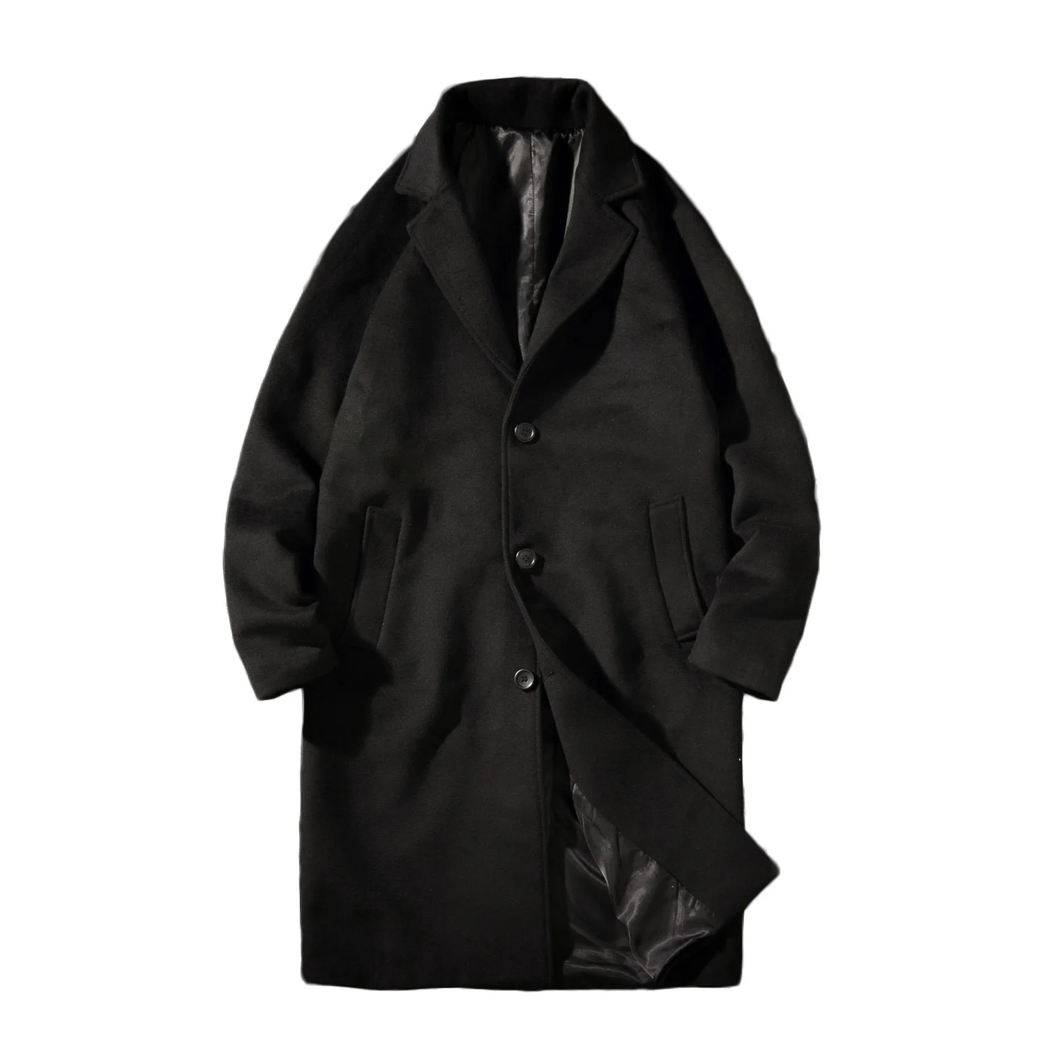 Autumn and Winter Fashion Simple Single-Breasted Woolen Coat Coat 2020 Men Mid-length Thick Loose Casual Coat
Autumn and Winter Fashion Simple Single-Breasted Woolen Coat Coat 2020 Men Mid-length Thick Loose Casual Coat