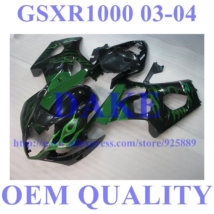 Injection For SUZUKI GSX-R1000 K3 03 04 Green Flame Black GSX R1000 K3 GSXR1000 2003 2004 GSXR1000 Fairing Kit
Injection For SUZUKI GSX-R1000 K3 03 04 Green Flame Black GSX R1000 K3 GSXR1000 2003 2004 GSXR1000 Fairing Kit