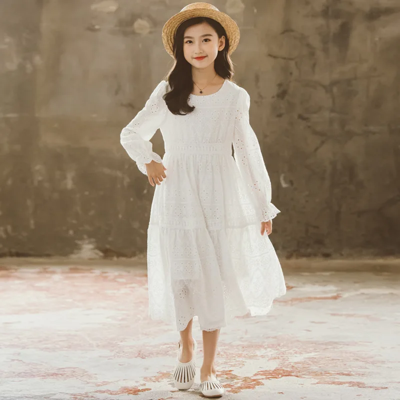 New 2022 Autumn Kids Dresses for Girls Children Midi Cotton Dress Embroidery White and Pink Long Sleeve,#6436
New 2022 Autumn Kids Dresses for Girls Children Midi Cotton Dress Embroidery White and Pink Long Sleeve,#6436