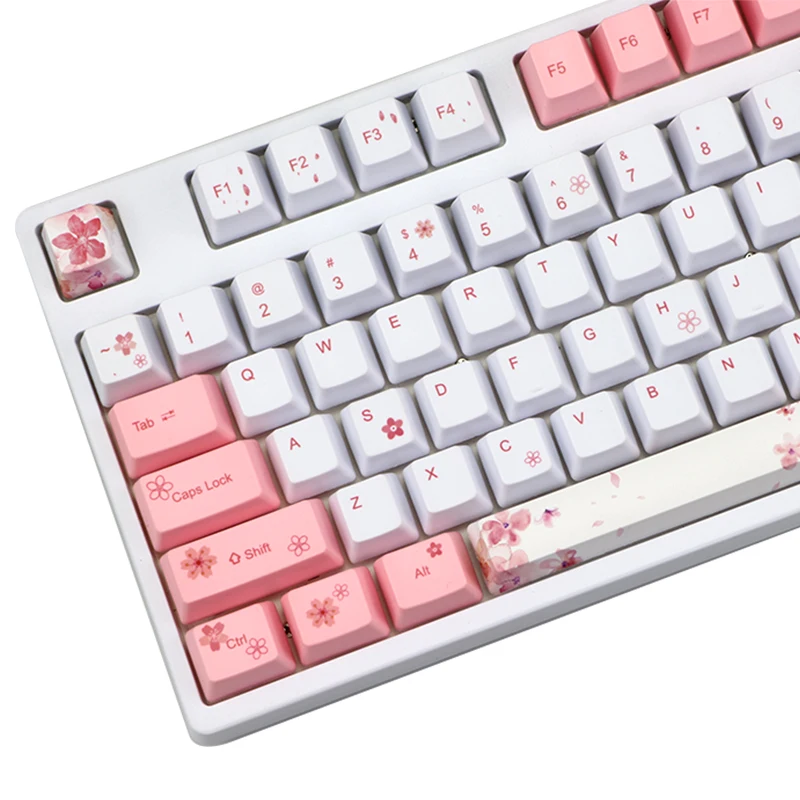cheey theme 72/122 Keys OEM Profile Keycaps PBT Keycap For MX Switches dz60/GK64/TKL87/96/108 keyboard Sakura Keycap
cheey theme 72/122 Keys OEM Profile Keycaps PBT Keycap For MX Switches dz60/GK64/TKL87/96/108 keyboard Sakura Keycap