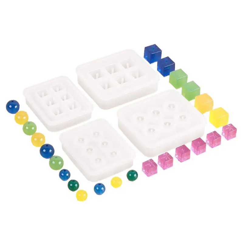 4 Pack Jewelry Casting Molds Silicone Bead Mold Round Square Resin Molds with Hanging Hole Resin Jewelry Making DIY Craft 97QF
4 Pack Jewelry Casting Molds Silicone Bead Mold Round Square Resin Molds with Hanging Hole Resin Jewelry Making DIY Craft 97QF