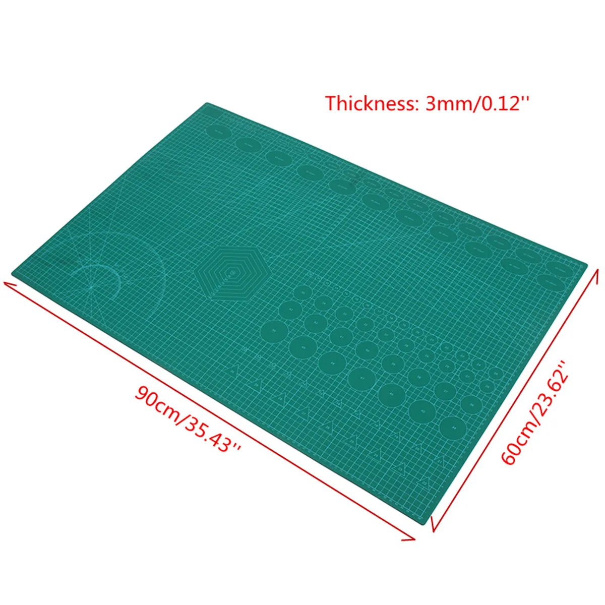 A1 PVC DIY Craft Self Healing Rotary Cutting Mat Board Quilting Grid Lines Printed Green Patchwork Tools | Канцтовары для офиса и