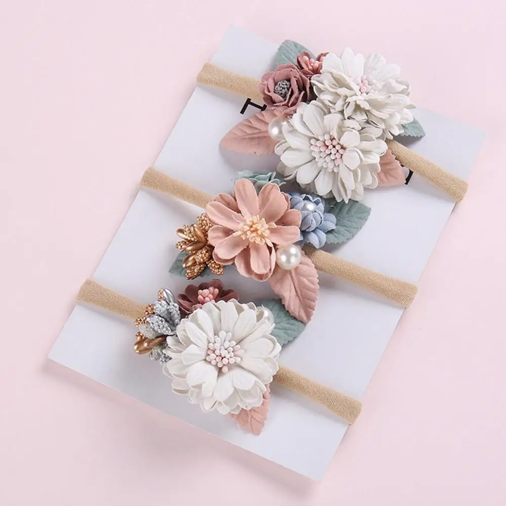 Flower Baby Nylon Headbands For Girls Newborn Pearl Elegant Flowers Baby Headband Elastic Toddler Wedding Hair Accessories
Flower Baby Nylon Headbands For Girls Newborn Pearl Elegant Flowers Baby Headband Elastic Toddler Wedding Hair Accessories