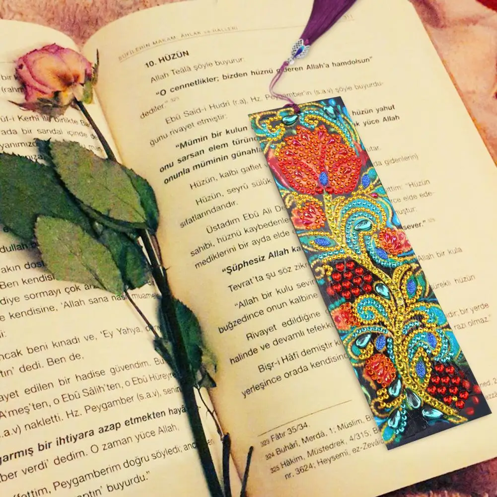 5D DIY Diamond Painting Leather Bookmark Tassel Book Marks Special Shaped Diamond Embroidery DIY Craft Bookmark DIY Kit
5D DIY Diamond Painting Leather Bookmark Tassel Book Marks Special Shaped Diamond Embroidery DIY Craft Bookmark DIY Kit