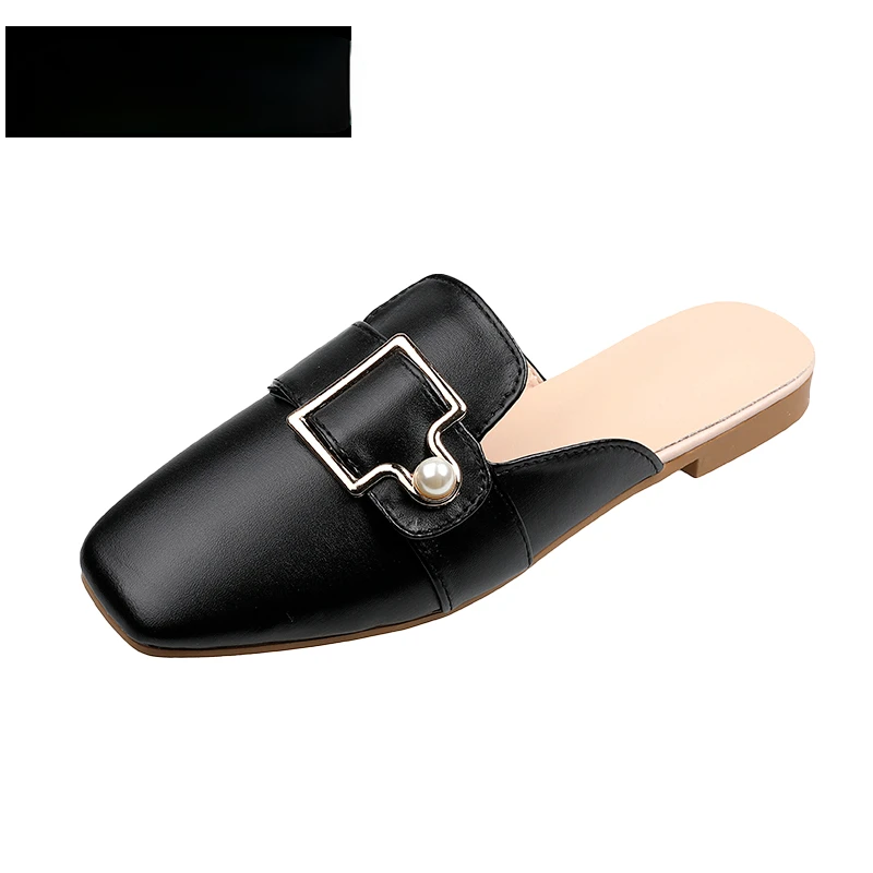 Women's Low Heels Shallow Summer Black Solid EVA Pearl Mules Office Lady Fashion Comdortable Metal Slippers
Women's Low Heels Shallow Summer Black Solid EVA Pearl Mules Office Lady Fashion Comdortable Metal Slippers