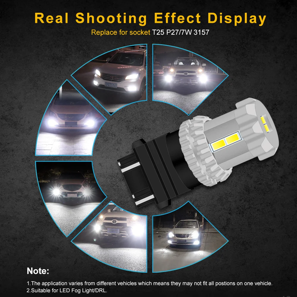 2pcs HID White 3157 P27/5W P27/7W T25 LED Bulbs Powered Daytime Running Lights DRL For 2011 and up Jeep Grand Cherokee Reverse
2pcs HID White 3157 P27/5W P27/7W T25 LED Bulbs Powered Daytime Running Lights DRL For 2011 and up Jeep Grand Cherokee Reverse