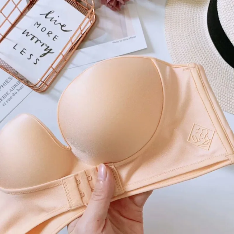 Sexy Strapless Bra Women Invisible Bras Push Up Lingerie Backless Brassiere Seamless Bralette Underwear for Wedding Dress 
Sexy Strapless Bra Women Invisible Bras Push Up Lingerie Backless Brassiere Seamless Bralette Underwear for Wedding Dress