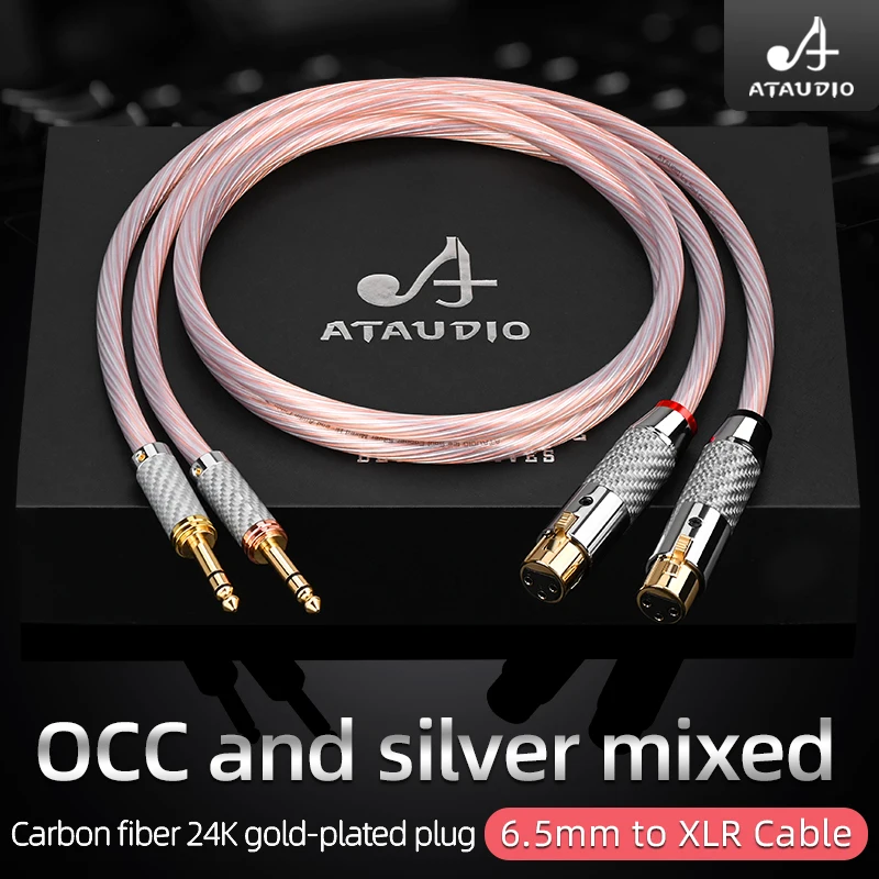 HIFI 6.5mm TRS to XLR microphone cable OCC silver mixed xlr balance to 6.35mm mixer to connect power amplifier
HIFI 6.5mm TRS to XLR microphone cable OCC silver mixed xlr balance to 6.35mm mixer to connect power amplifier