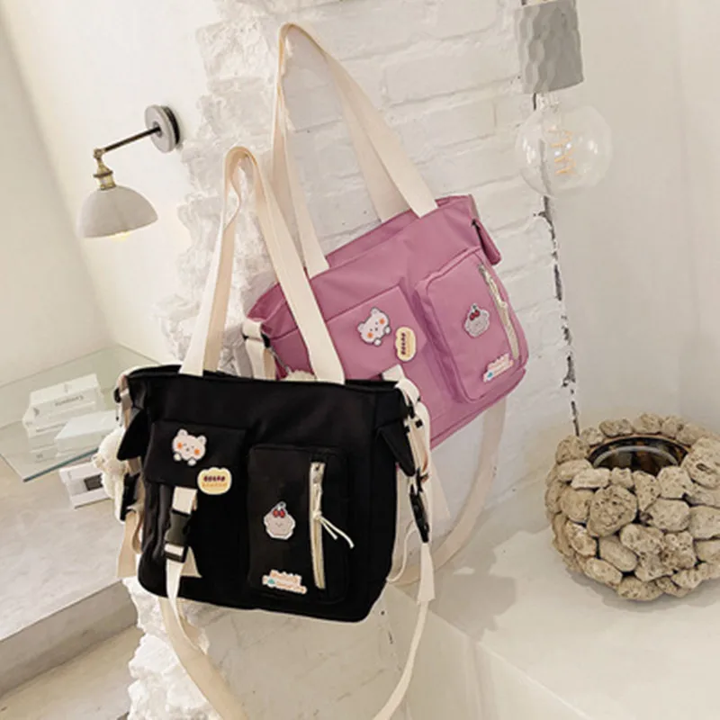 Japanese Vintage lady Backpack Travel Crossbody Bag Teenage Korean Style School Pure Color Tote-handle Bag Girl Shoulder Bag
Japanese Vintage lady Backpack Travel Crossbody Bag Teenage Korean Style School Pure Color Tote-handle Bag Girl Shoulder Bag