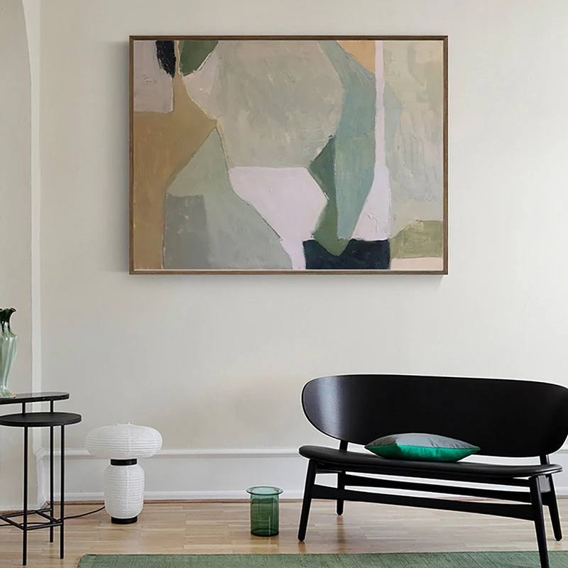 Handmade Abstract Painting On Canvas Wall Painting Modern Art Minimalist Painting Green Art Nordic American Style Home Decor 
Handmade Abstract Painting On Canvas Wall Painting Modern Art Minimalist Painting Green Art Nordic American Style Home Decor