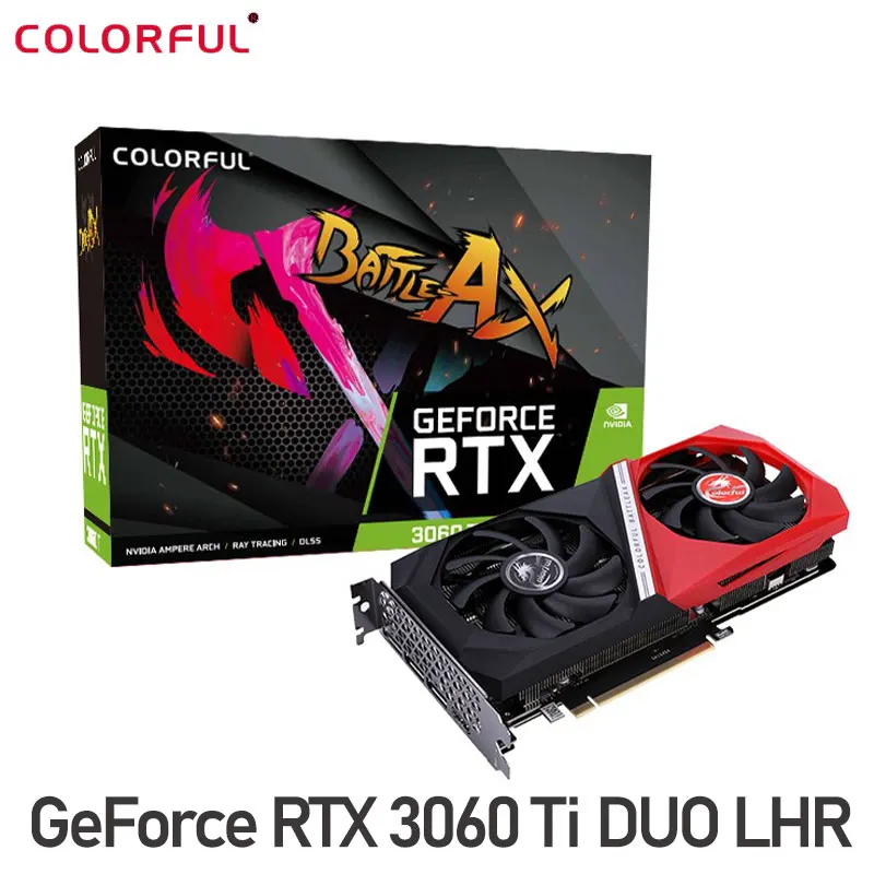 

Colorful Raphic Card GeForce RTX 3060 Ti DUO LHR 8GB GDDR6 Graphics Cards 256-bit DP HDMI-Compatible PCI-E 4.0 GPU GAMING Video