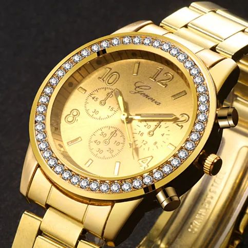 New Watch Women Classic Geneva Luxury Ladies Watches Womens Full Steel Crystal Relogio Feminino Reloj Mujer Metal Wristwatch
New Watch Women Classic Geneva Luxury Ladies Watches Womens Full Steel Crystal Relogio Feminino Reloj Mujer Metal Wristwatch