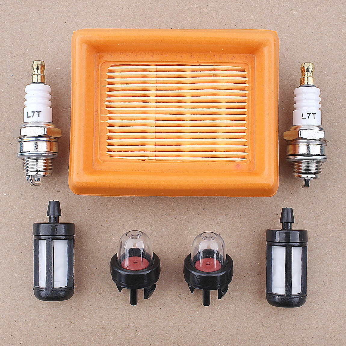 Air Fuel Filter Spark Plug Kit For Stihl FS120 FS200 FS250 FS300 FS310 FS350 FS400 String Trimmer 4128 358 0800, 4134 141 0300
Air Fuel Filter Spark Plug Kit For Stihl FS120 FS200 FS250 FS300 FS310 FS350 FS400 String Trimmer 4128 358 0800, 4134 141 0300