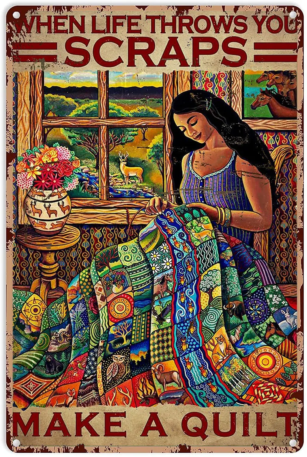 Owl Tin Signs Sewing Girl When Life Throws You Scraps Make A Quilt Horse Deer Flower Ow Bear Metal Sign Decor Tin Aluminum Sign
Owl Tin Signs Sewing Girl When Life Throws You Scraps Make A Quilt Horse Deer Flower Ow Bear Metal Sign Decor Tin Aluminum Sign