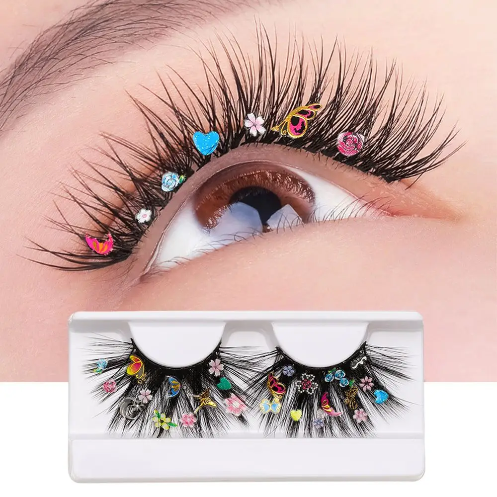 Halloween Cosplay 3D Fluffy False Eyelashes Glitter Cosplay Christmas Costumes Faux Eyelashes Eye Decoration Women Makeup Tools
Halloween Cosplay 3D Fluffy False Eyelashes Glitter Cosplay Christmas Costumes Faux Eyelashes Eye Decoration Women Makeup Tools