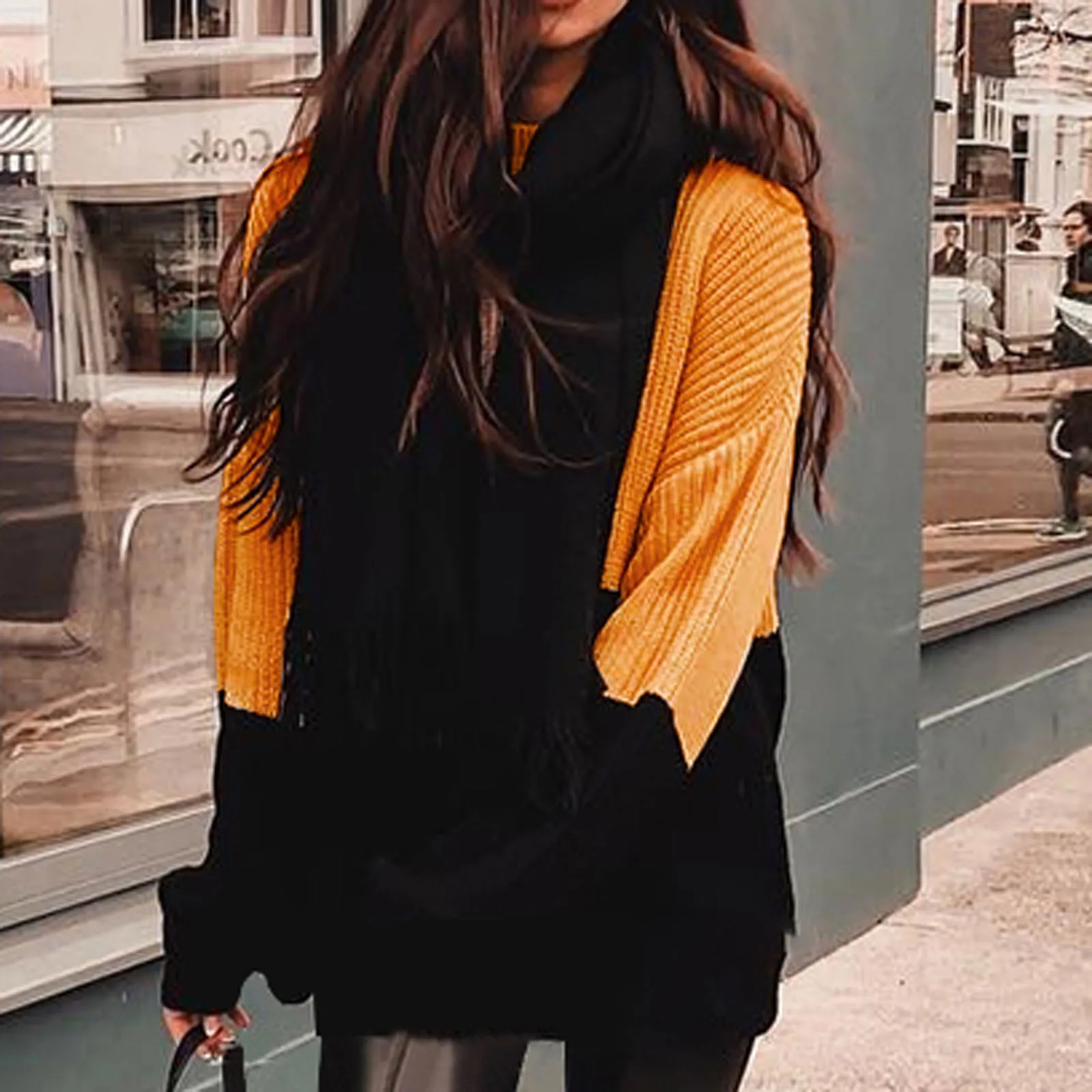 2020 Sweater Women Winter Sweater Female Loose Lantern Long Sleeve Knit Pullover Sweater Jumpers Color Block Striped Pull Femme
2020 Sweater Women Winter Sweater Female Loose Lantern Long Sleeve Knit Pullover Sweater Jumpers Color Block Striped Pull Femme