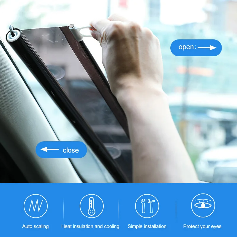 Car Sunshade Car-Mounted Retractable Sunshade Car Front Sun Block Insulation Anti-UV Auto Windshield Protection Curtain Sunshade
Car Sunshade Car-Mounted Retractable Sunshade Car Front Sun Block Insulation Anti-UV Auto Windshield Protection Curtain Sunshade