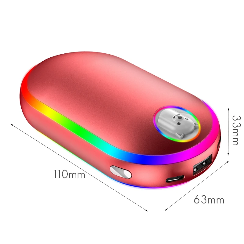 10000MAh USB Rechargeable Electric Hand Warmer Winter Double-Side Heating Mini Long-Life Pocket Power Bank 4 in 1
10000MAh USB Rechargeable Electric Hand Warmer Winter Double-Side Heating Mini Long-Life Pocket Power Bank 4 in 1