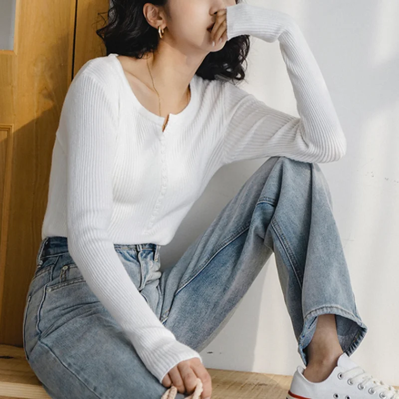 Однотонный пуловер с V-образным вырезом, шерстяной облегающий свитер сезона осень-зима 2021, женская трикотажная рубашка с длинным рукавом, то...
Однотонный пуловер с V-образным вырезом, шерстяной облегающий свитер сезона осень-зима 2021, женская трикотажная рубашка с длинным рукавом, то...