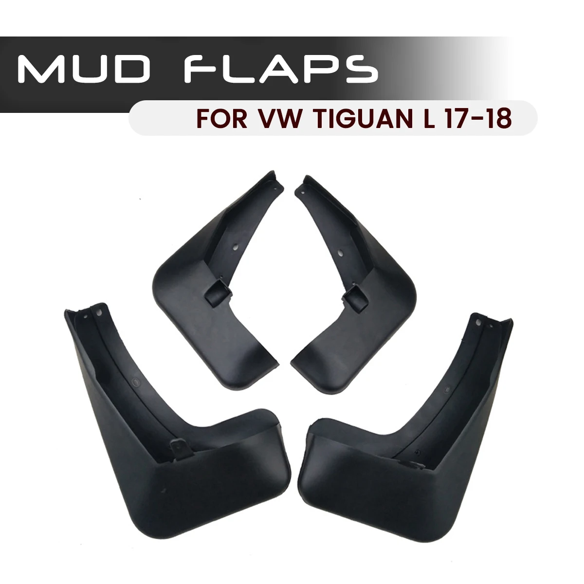 

For VW TIGUAN L 2017-2018 Car Front Rear Car Mudguards Fender Flares Mud Guard Flap Anti Splash Mudflaps Soft Good Tenacity