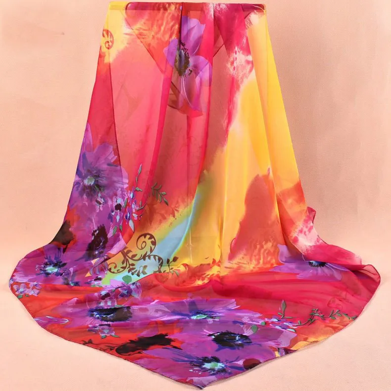 2020 FAL/WIN Gradient flower print chiffon scarf silk square hijab cool shawl ladies foulard femme Scarves hair bufanda mujer
2020 FAL/WIN Gradient flower print chiffon scarf silk square hijab cool shawl ladies foulard femme Scarves hair bufanda mujer