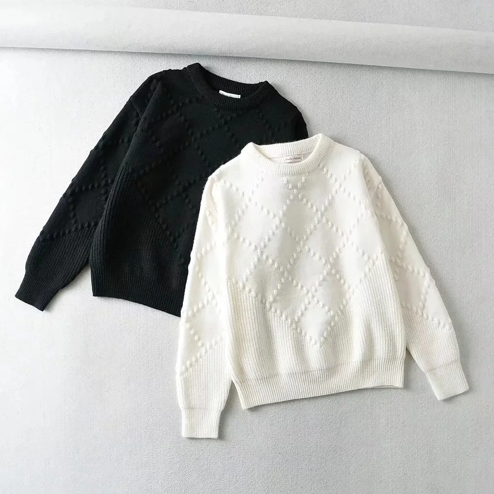 Women's New Round Neck Long Sleeve Pullover Knitted Sweater In Autumn and Winter 2021
Women's New Round Neck Long Sleeve Pullover Knitted Sweater In Autumn and Winter 2021
