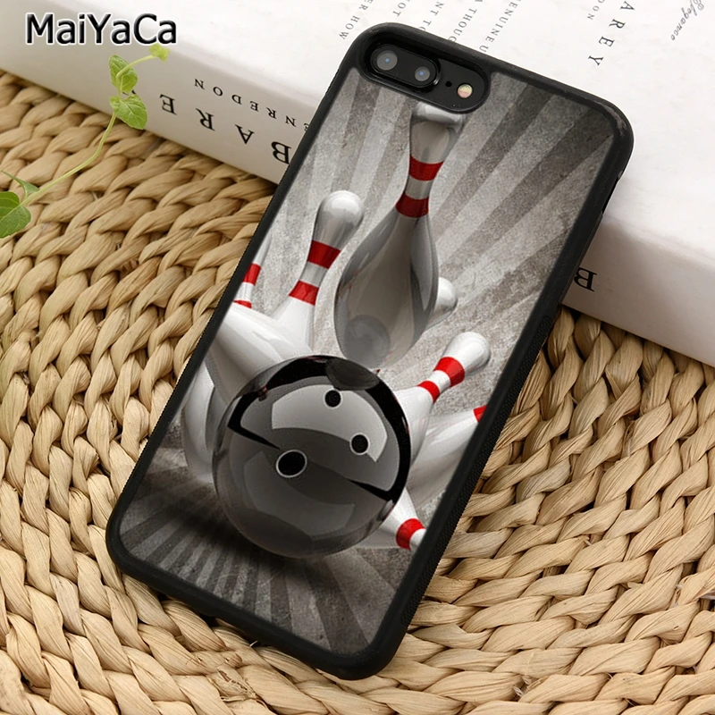 MaiYaCa Боулинг Мяч крепление булавки чехол для телефона iPhone X XR XS 11 12 13 Pro MAX 5 6 7 8 Plus