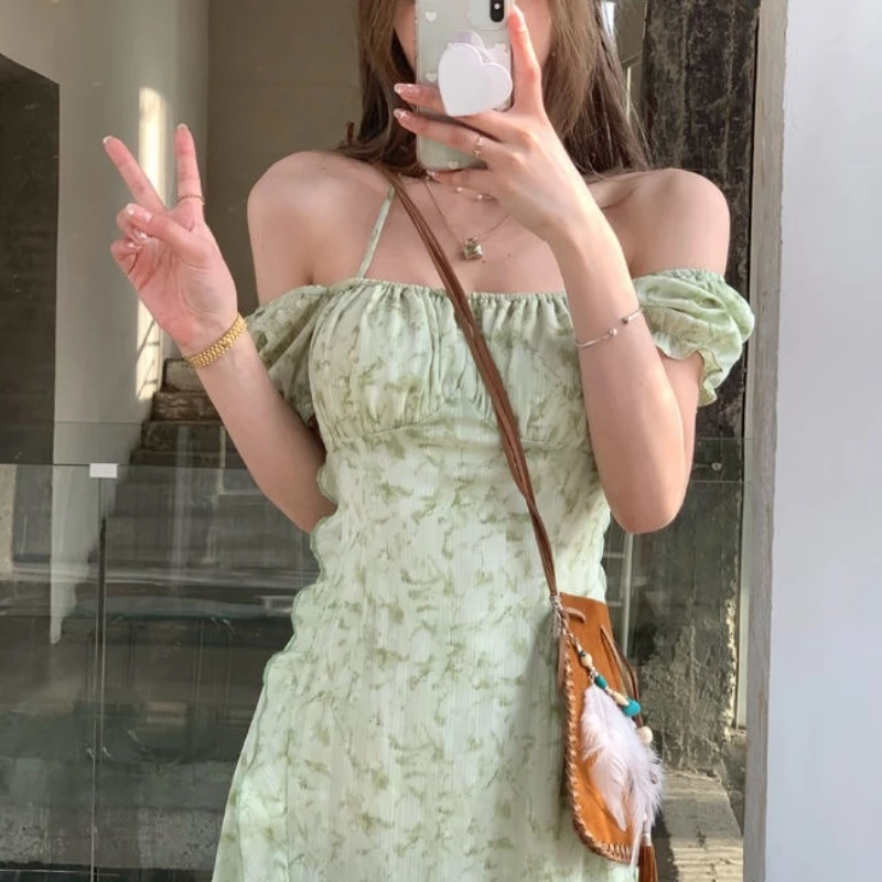 Elegant Casual Women's Dresses Puff Sleeve Floral Vintage Dresses Korean Fashion Boho Beach Dress Females 2021 Bandage Design
Elegant Casual Women's Dresses Puff Sleeve Floral Vintage Dresses Korean Fashion Boho Beach Dress Females 2021 Bandage Design