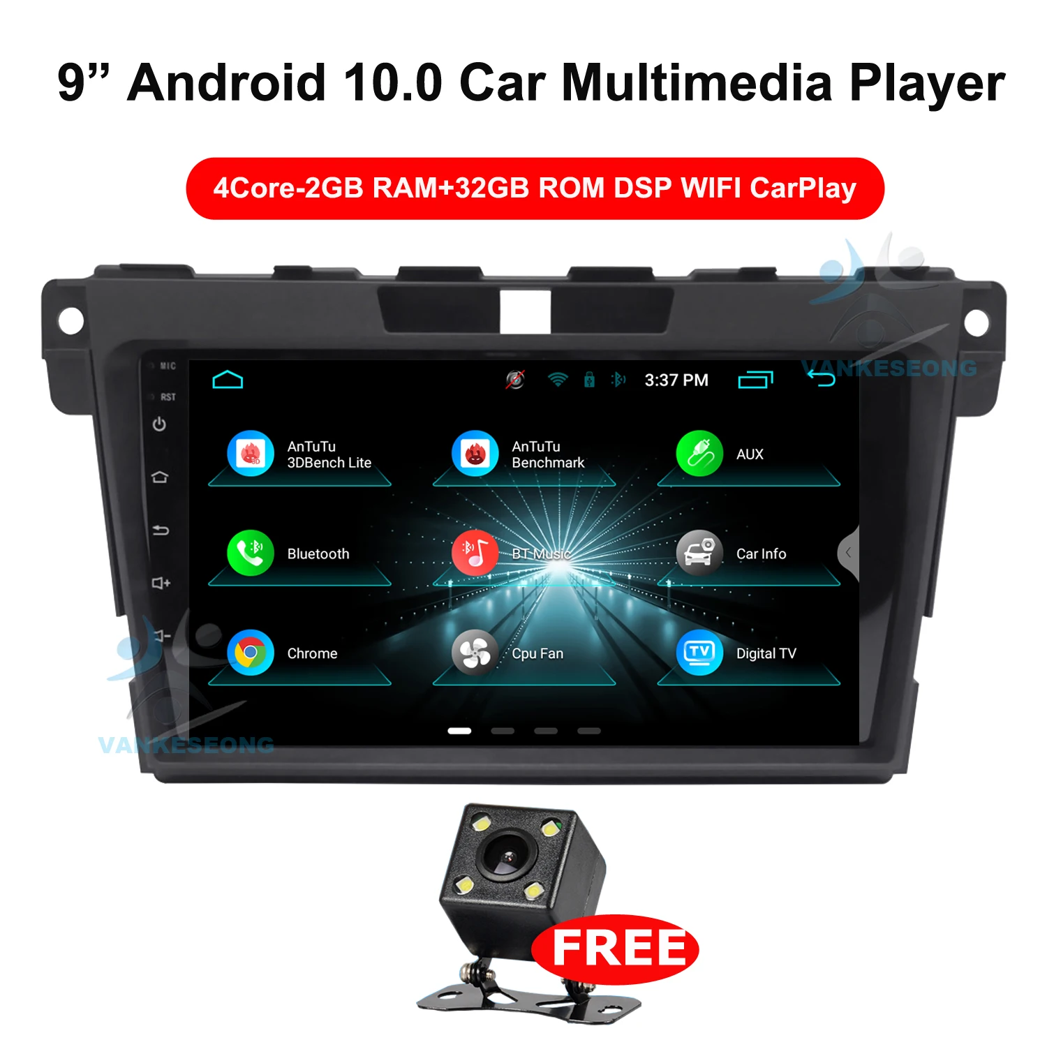 Автомагнитола 2 Din, мультимедийный видеоплеер с 9 "Android 10, GPS-навигацией для Mazda 2007-2015
Автомагнитола 2 Din, мультимедийный видеоплеер с 9 "Android 10, GPS-навигацией для Mazda 2007-2015
