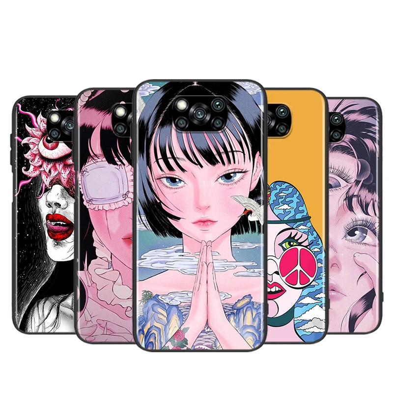 shintaro kago Horror cartoons For Xiaomi Poco X3 NFC F3 GT X2 M3 M2 5G Pro Mi A3 Lite 9SE CC9 Soft Black Phone Case Shell
shintaro kago Horror cartoons For Xiaomi Poco X3 NFC F3 GT X2 M3 M2 5G Pro Mi A3 Lite 9SE CC9 Soft Black Phone Case Shell