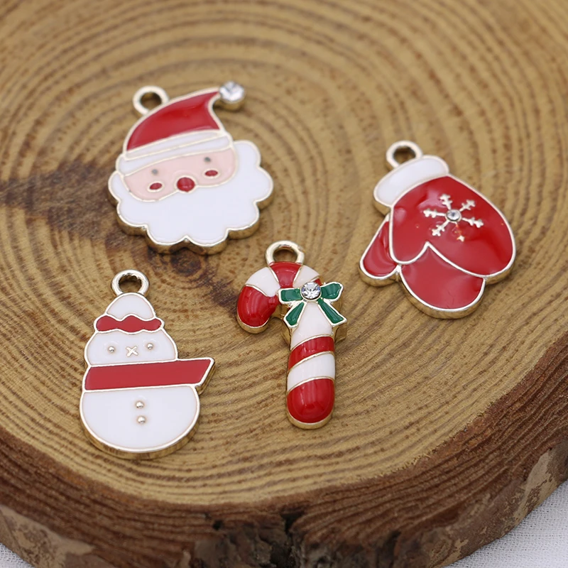10PCS Enamel Crystal Christmas Santa Claus Charm Pendant Jewelry Making Bracelet Necklace DIY Earrings Accessories Craft
10PCS Enamel Crystal Christmas Santa Claus Charm Pendant Jewelry Making Bracelet Necklace DIY Earrings Accessories Craft
