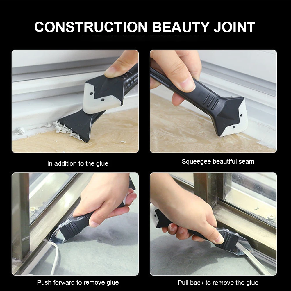 5PCS 3 In1 Glass Glue Angle Scraper Caulking Tool Shovel Binder Multifunctional Rubber Shovel Silicone Remover Angle Seam Shovel
5PCS 3 In1 Glass Glue Angle Scraper Caulking Tool Shovel Binder Multifunctional Rubber Shovel Silicone Remover Angle Seam Shovel