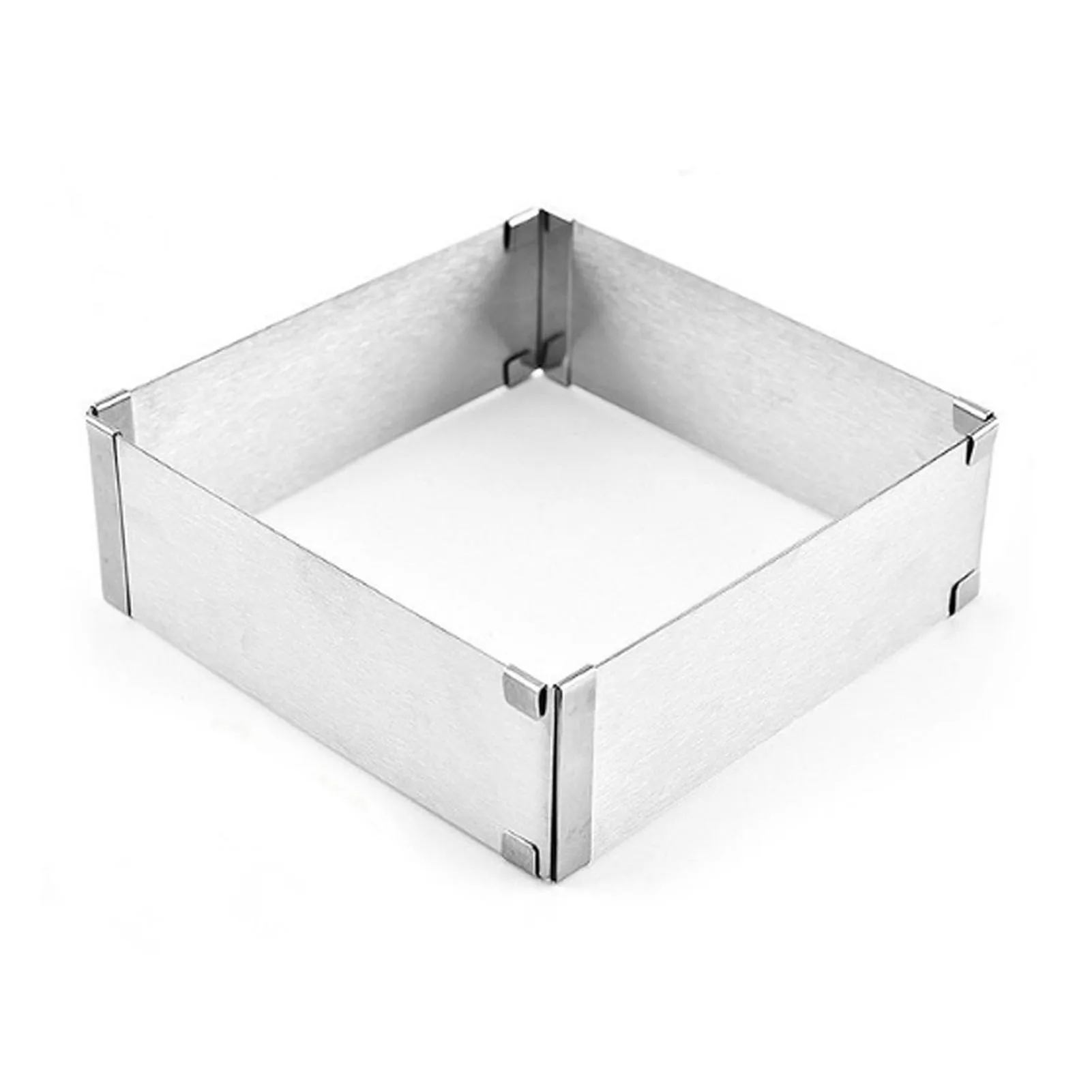Stainless Steel Cake Mould Square Adjustable Baking Frame Smooth Easy To Clean For Home Cake Baking
Stainless Steel Cake Mould Square Adjustable Baking Frame Smooth Easy To Clean For Home Cake Baking