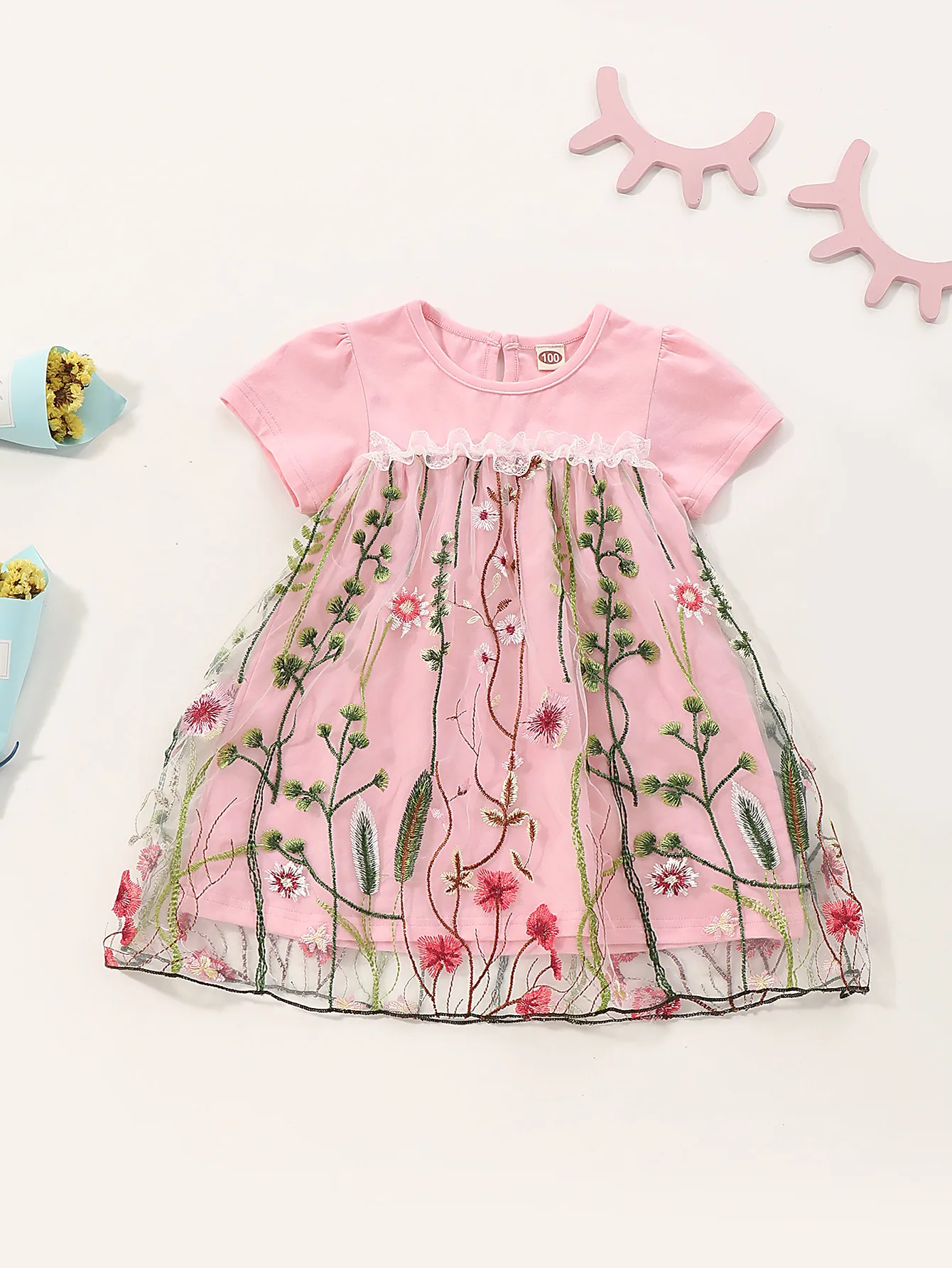 Floral Toddler Girl Clothes Valentines Day Kids Clothes Girls Summer Costume for Girls 2022 Short Sleeve Dress Princess Dress
Floral Toddler Girl Clothes Valentines Day Kids Clothes Girls Summer Costume for Girls 2022 Short Sleeve Dress Princess Dress