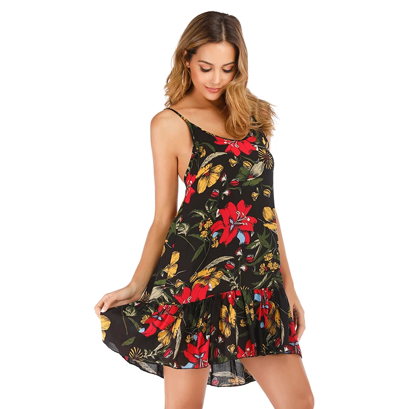 Женское платье с принтом, летнее универсальное платье на бретелях, 2021
Женское платье с принтом, летнее универсальное платье на бретелях, 2021