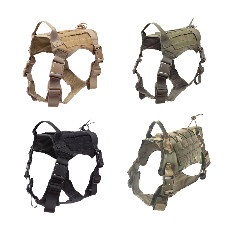 MC Star Tactical Dog Vest Dog Harness Strap Outdoor Military Training Leash Rope Suit Military Dog Training Nylon Vest Equipment
MC Star Tactical Dog Vest Dog Harness Strap Outdoor Military Training Leash Rope Suit Military Dog Training Nylon Vest Equipment