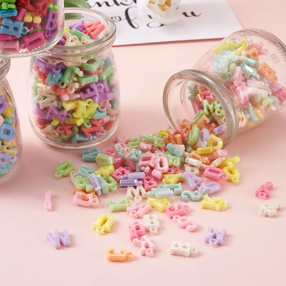 240g Alphabet Acrylic Pendant Charms Colorful Opaque 26 Letters Tiny Dangle Beads for DIY Bracelet Necklace Jewelry Craft Making
240g Alphabet Acrylic Pendant Charms Colorful Opaque 26 Letters Tiny Dangle Beads for DIY Bracelet Necklace Jewelry Craft Making