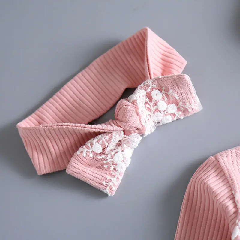 Cute Newborn Baby Kid Girls Lace Floral Romper Long Sleeve Girls Knitting Rompers Jumpsuit Outfits Autumn Clothes
Cute Newborn Baby Kid Girls Lace Floral Romper Long Sleeve Girls Knitting Rompers Jumpsuit Outfits Autumn Clothes