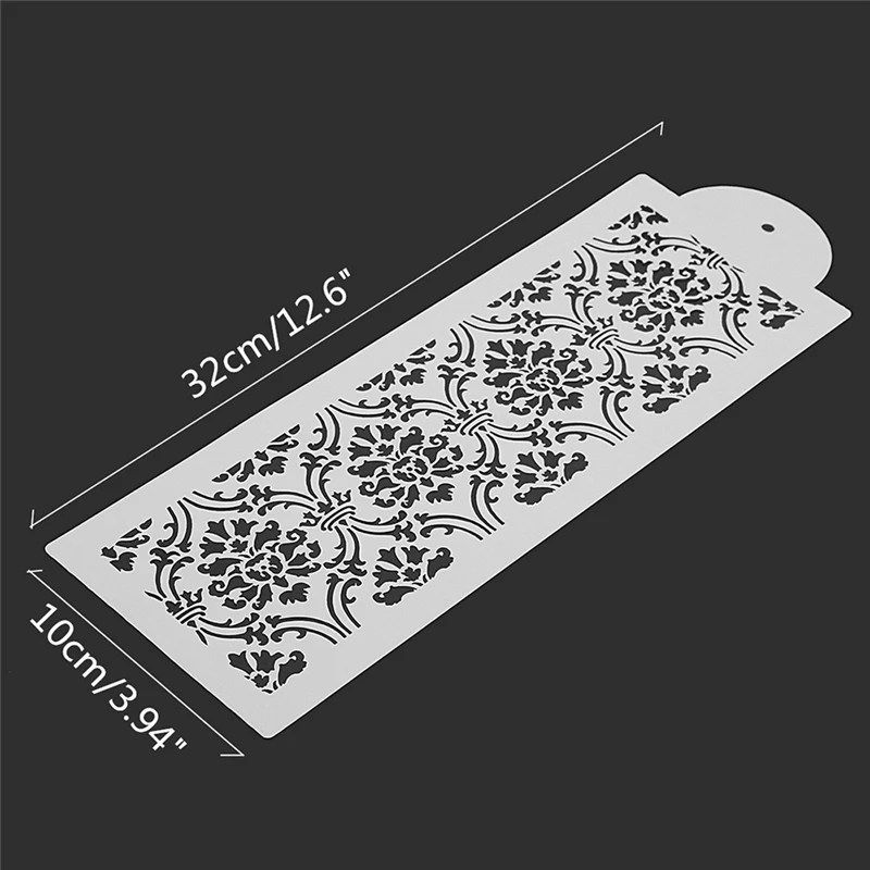 3D дамасский кружевной трафарет для торта кекса украшения инструмент выпечки